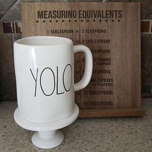 Rae Dunn "YOLO" mug
